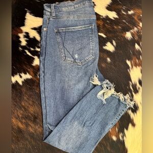 Kendall and Kylie Distressed Mom Jeans